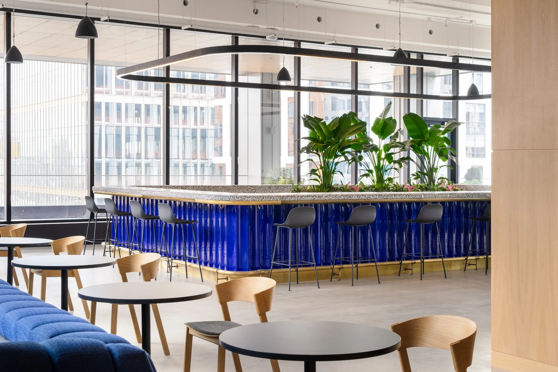 Amenities spaces at 1 Willoughby Square